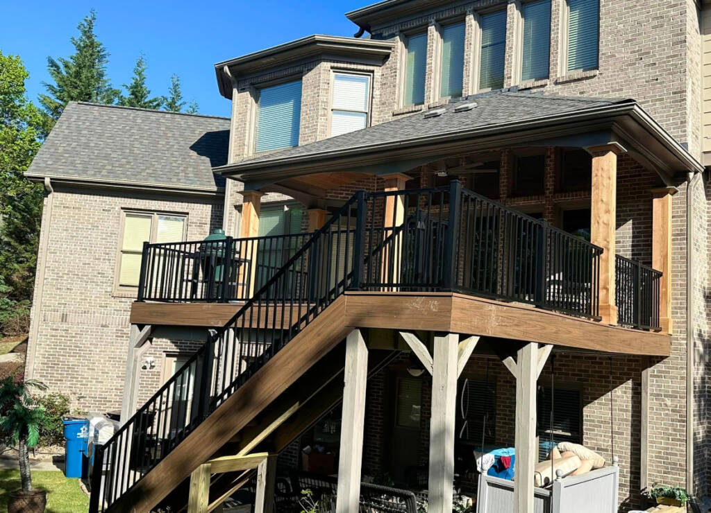 Custom deck project in Georgia